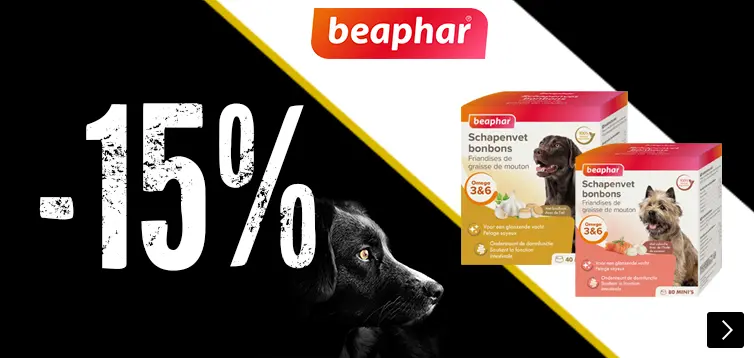 BEAPHAR SCHAPENVET 15% korting DOG
